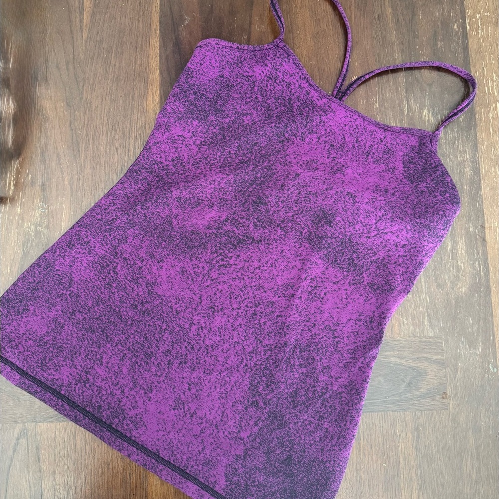 Lululemon Purple Y Strap power Tank Top